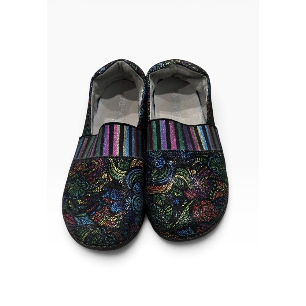 Alegria by PG Lite Glee Hippie Stained Glass Slip-Ons Sz 37